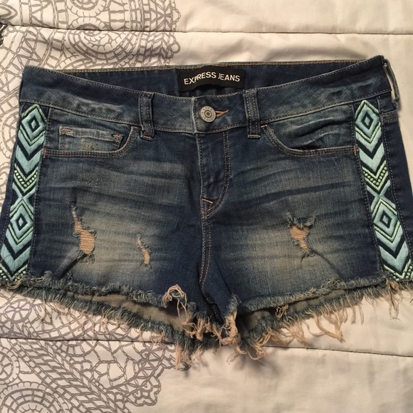 Express jean shorts