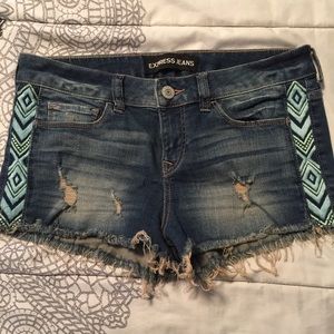 Express jean shorts