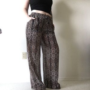 Forever 21 Aztec Palazzo Pants