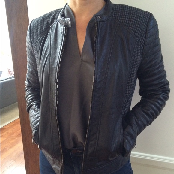 Trouve Leather Moto Jacket