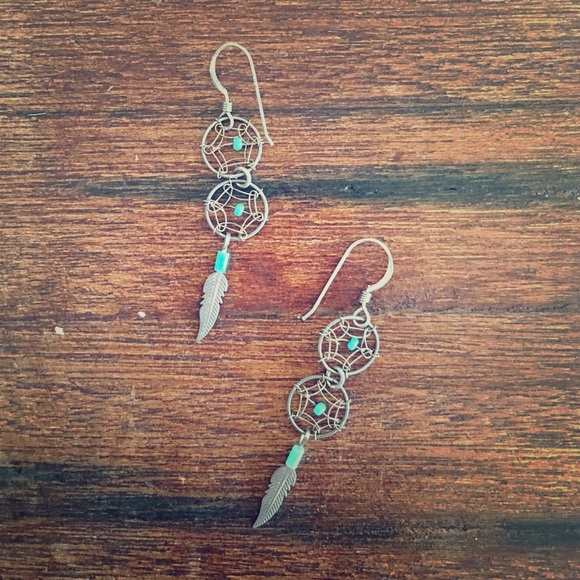Dream catcher earrings, southwest style.