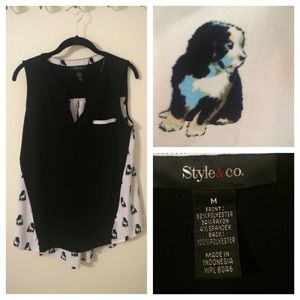 Sleeveless Puppy Blouse 🐶❤️