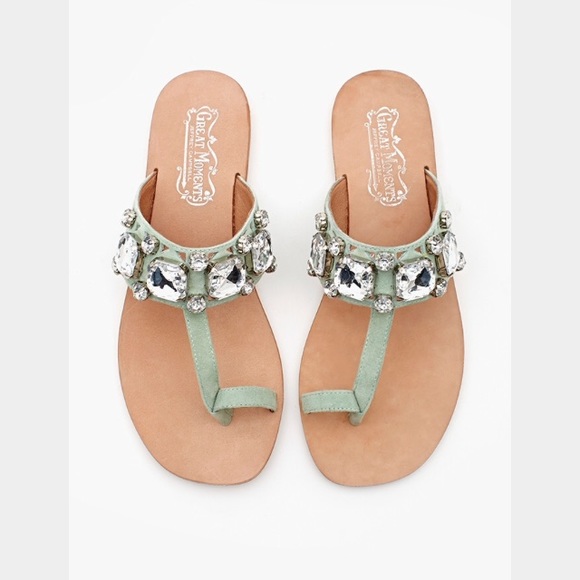 Worn 1x Jeffrey Campbell Please jeweled flats 8