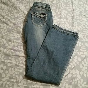 ANGLES light fade wash bootcut jeans