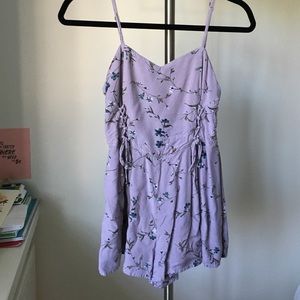 Urban Outfitters lavender floral romper