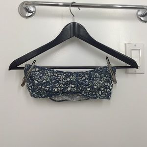 American Eagle blue Floral Bandeau