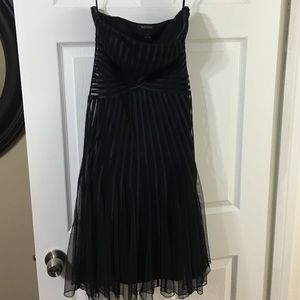 Strapless black dress