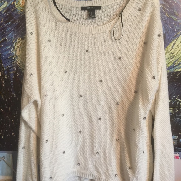 Rhinestone Forever 21 Sweater