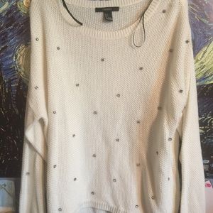 Rhinestone Forever 21 Sweater