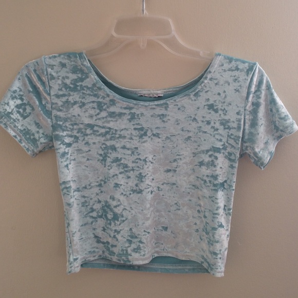 Vintage Tops - Vintage velvet crop top