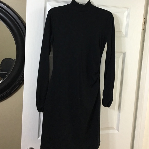 Long sleeve black dress