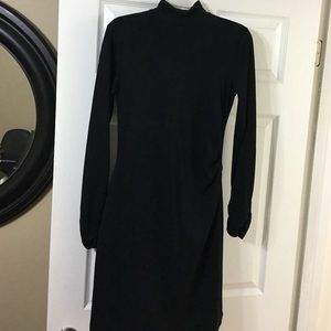Long sleeve black dress