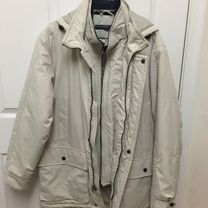 Perry Ellis Portfolio. White Winter Jacket.