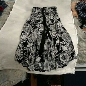 Black and white dress