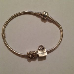 Pandora Bracelet with Two Charms-Authentic