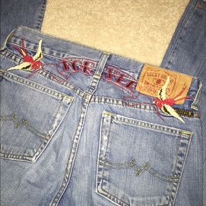 Lucky Brand Jeans - Rare Lucky Brand sparrow embroidered jeans Lucky Brand Jeans - Rare Lucky Brand sparrow embroidered jeans