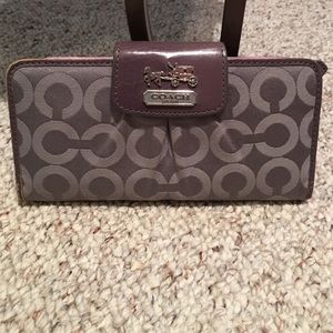 Coach signature wallet
