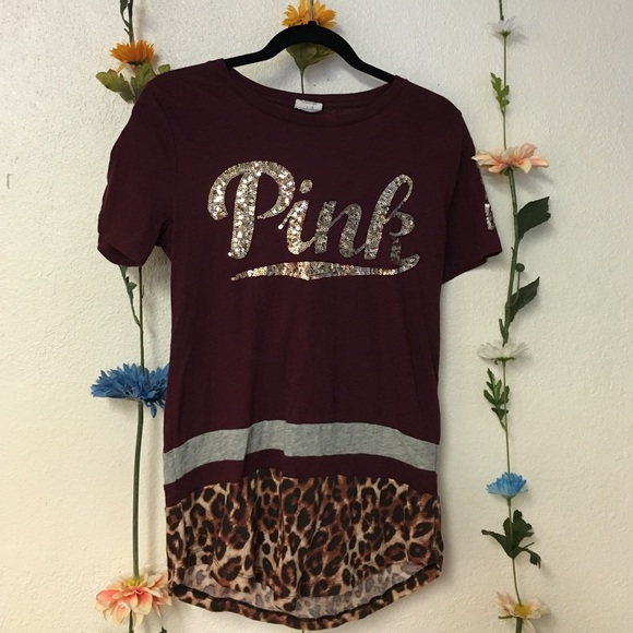 PINK Victoria's Secret Tops - Cheetah Pink Top