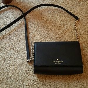 Kate spade black mini shoulder bag