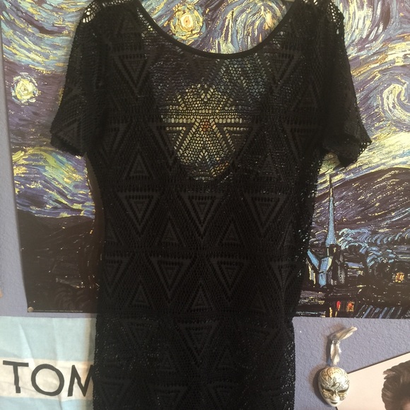 Sheer body con dress