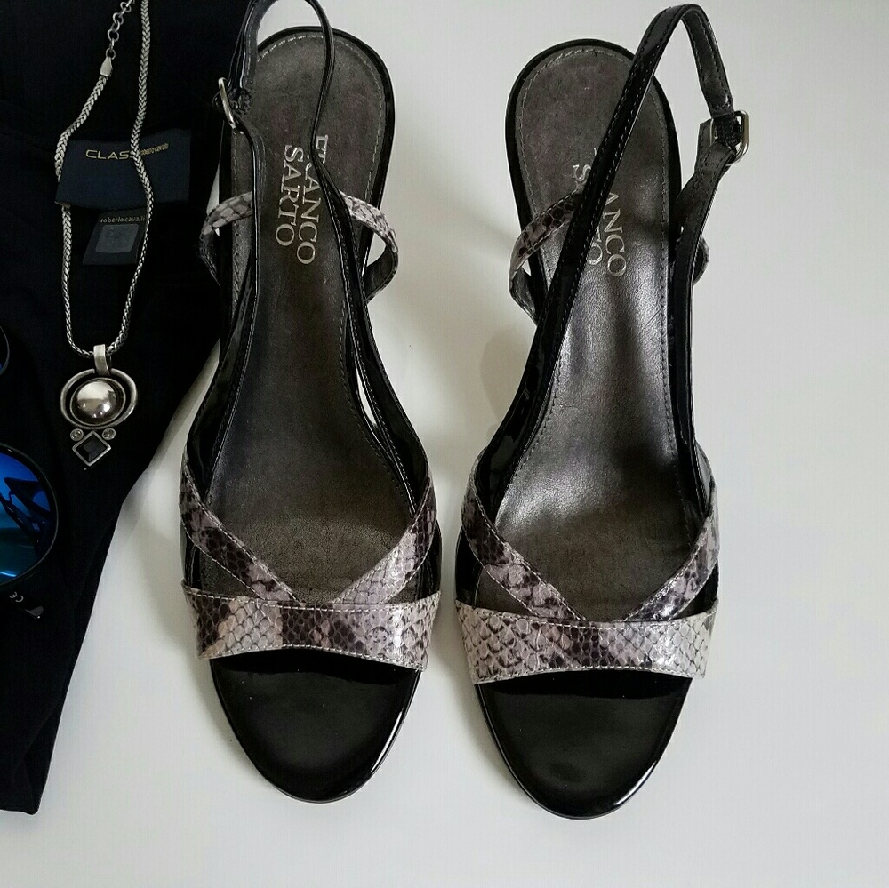 Franco Sarto Python Print Sandals - image 4