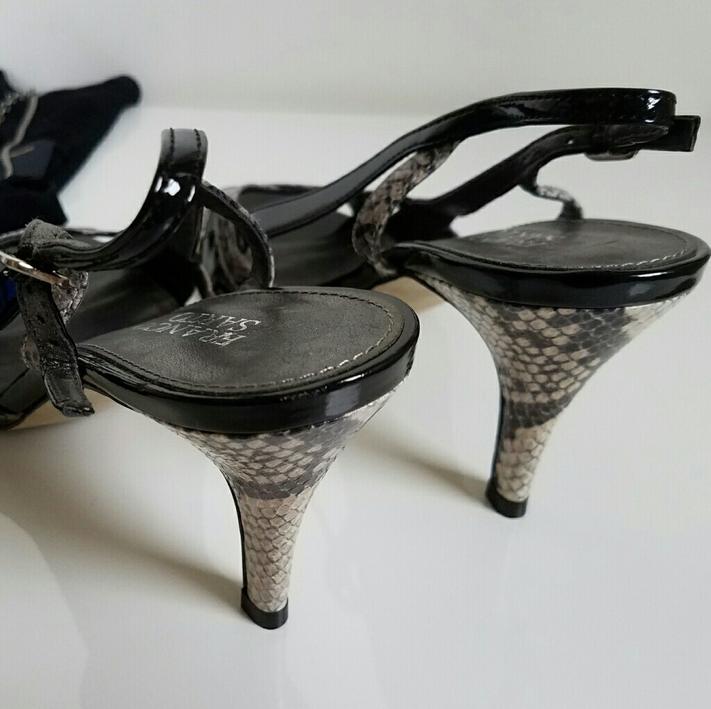 Franco Sarto Python Print Sandals - image 5