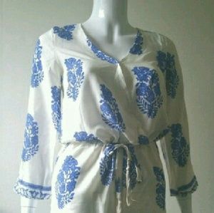 Boho Leaf Romper