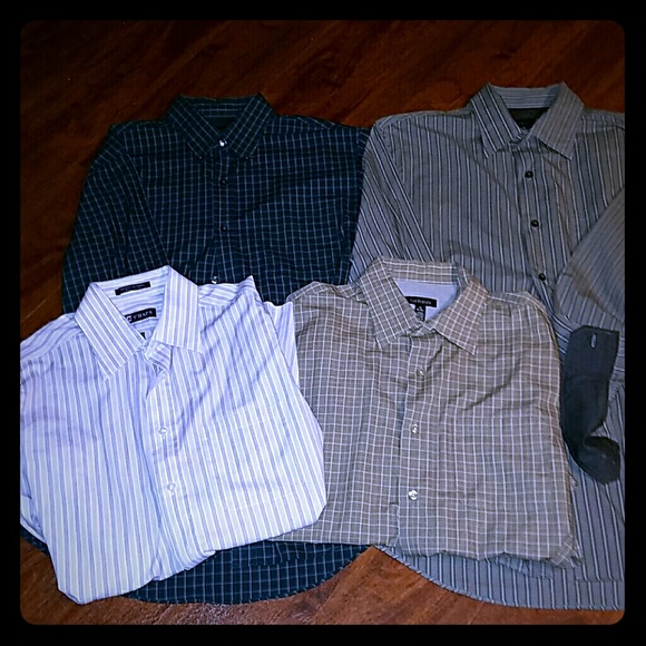Bundle of men's button-up shirts