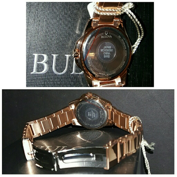 Band NWT Bulova diamond Rose watch main image 4