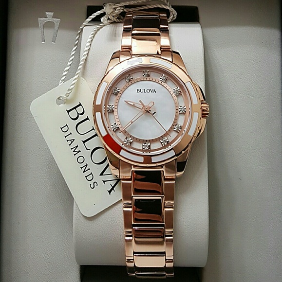 Bulova Accessories - Band NWT Bulova diamond Rose watch
