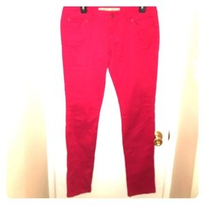 💋Bright Red Skinny Jeans
