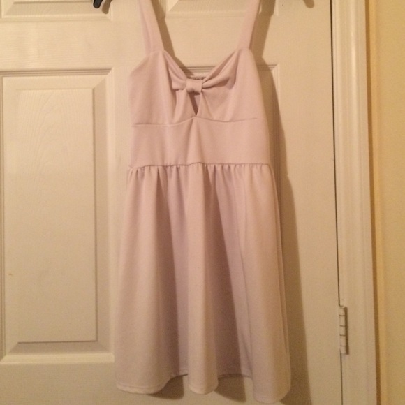 White Sleeveless Mini Skater Dress