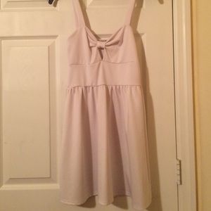 White Sleeveless Mini Skater Dress