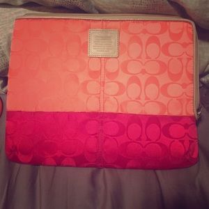 Coach iPad carrying case