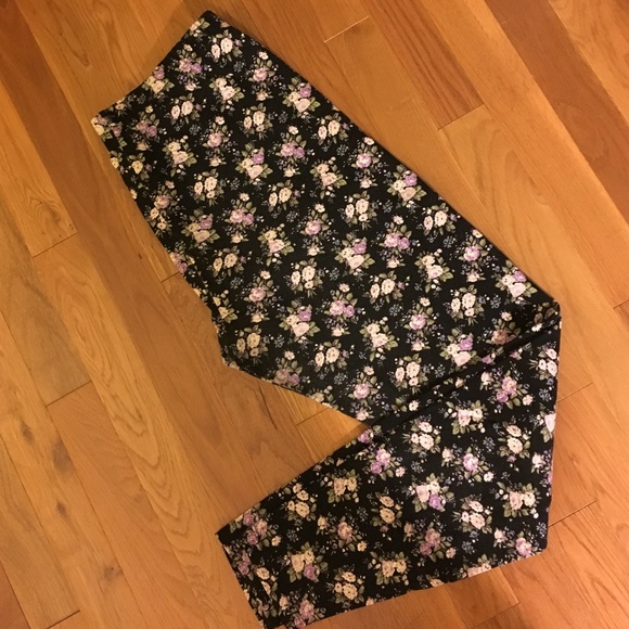 Flower print leggings