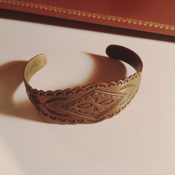 Vintage Jewelry - Vintage Copper Native American Bracelet