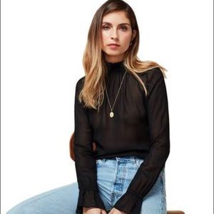Black Reformation top with high neck