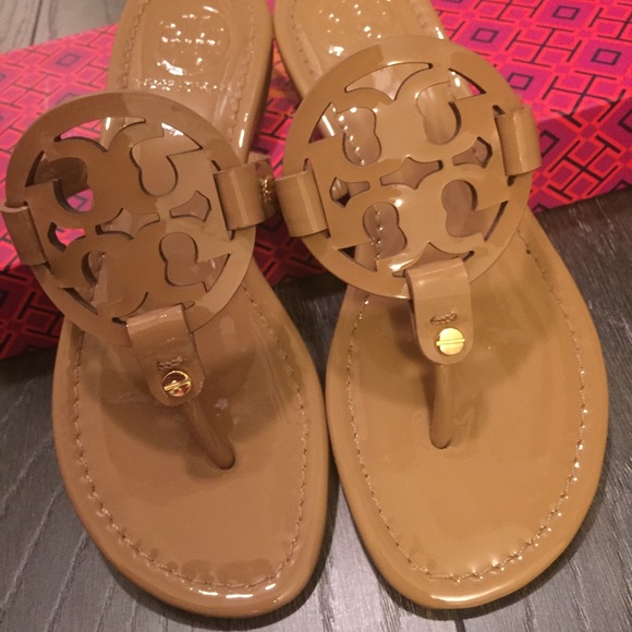 Tory Burch Shoes - Tory Burch Miller Sandals in Patent Nude