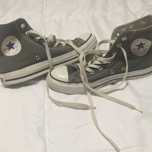 Gray Converse High Top Chucks