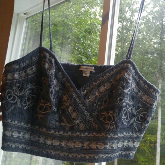 American eagle outfitters Crop Top Embroidered