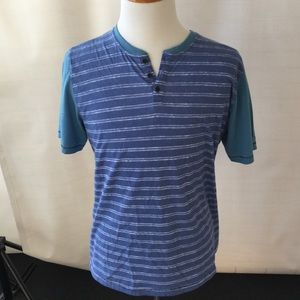 Blue Striped Short-Sleeved T-shirt