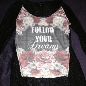 3/4 sleeve debs top