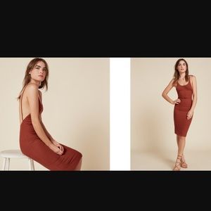 NWT The Reformation Farren Midi Dress-XS