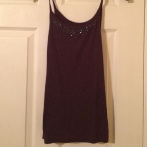 Burgundy Sleeveless Tank Top