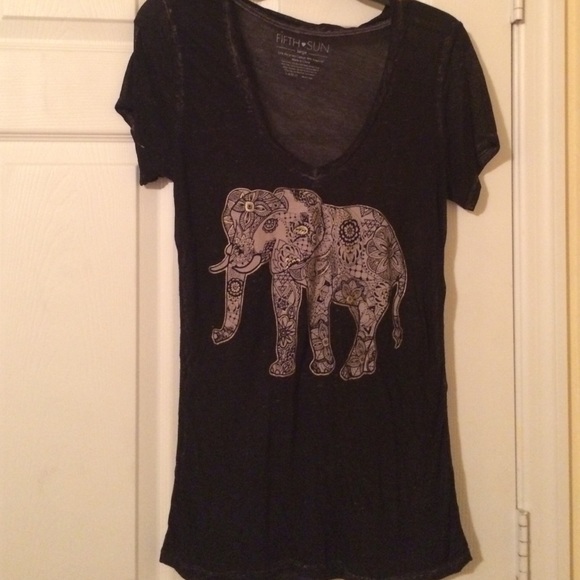 Black Elephant Graphic Tee