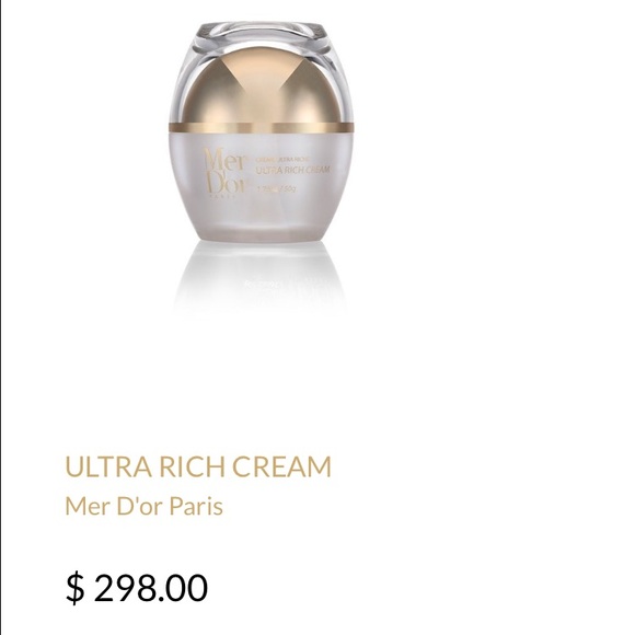 Mer D'or 24k gold ultra rich cream.