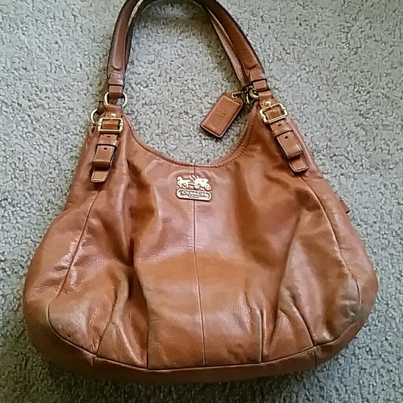 Coach Handbags - Coach Brown Leather Bag