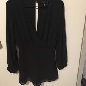 Black dress romper