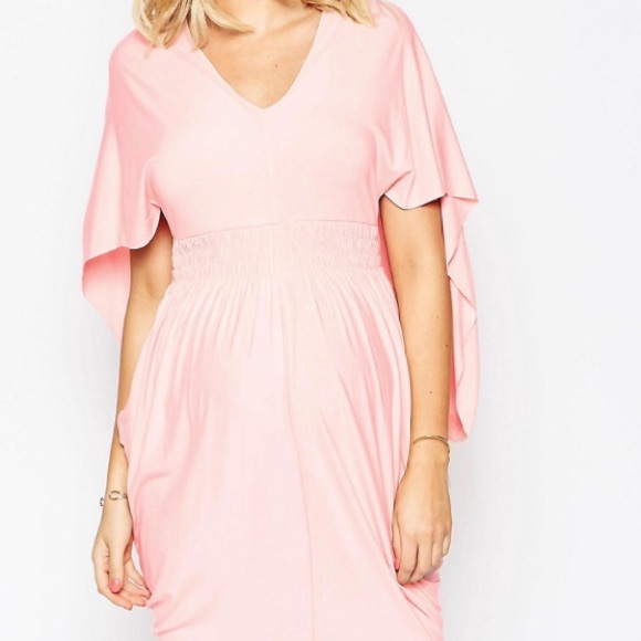 Maternity Kimono Drape Dress