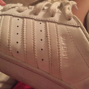 Adidas superstars all white
